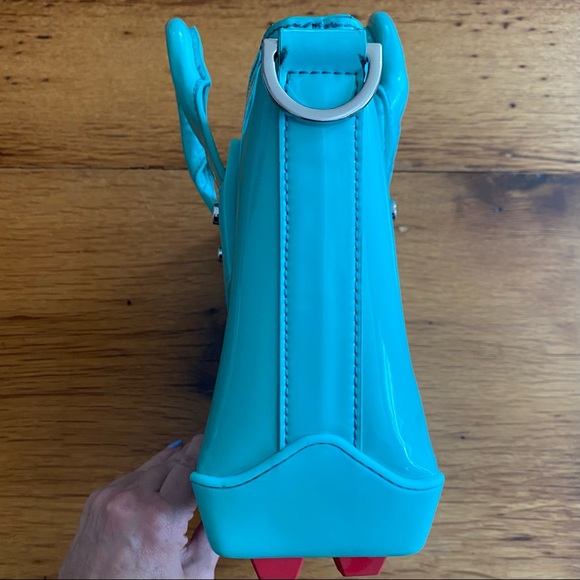 Hunter Original Mini Tote Crossbody Bag in Aqua Green - Picture 9 of 16